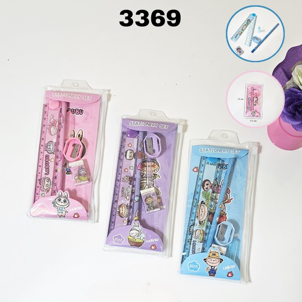 

Set Alat Tulis 3369 PP Bag/Paket Alat Tulis/Fancy Set/Stationery Set