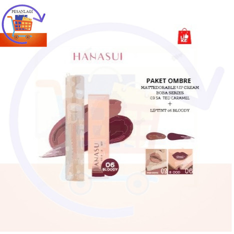 PAKET OMBRE HANASUI LIPCREAM