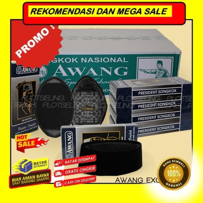 Rekomendasi Terlaris Songkok AWANG EXCLUSIVE HITAM AC Tinggi 8 9 10 Anak-Dewasa Nomor 3-11 - Tinggi 