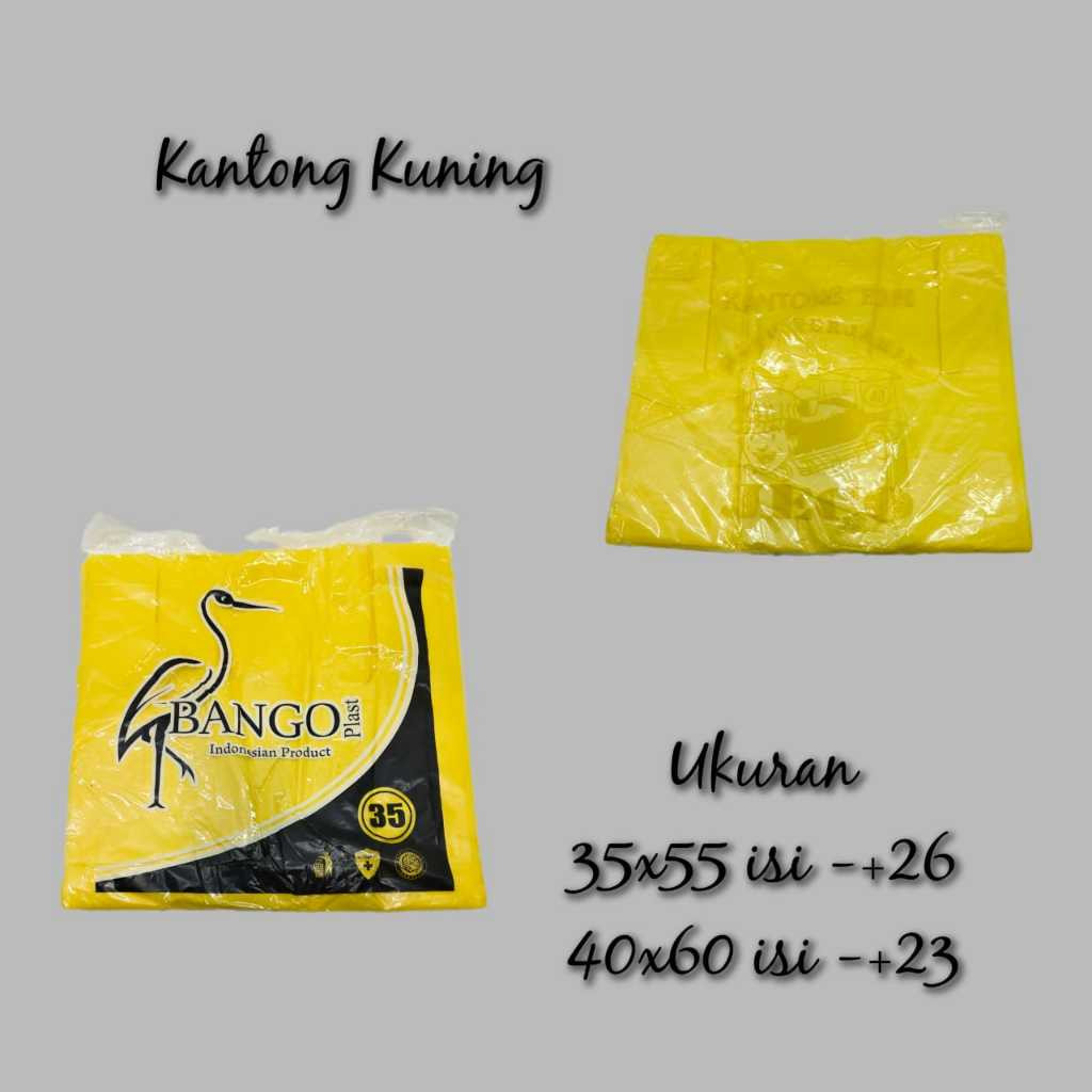 Kantong Kresek Kuning Ukuran 40 35 Plastik Limbah Medis 40x60 35x55