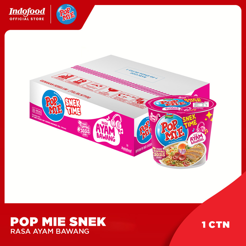 

1 Ctn - Pop Mie Snek Ayam Bawang