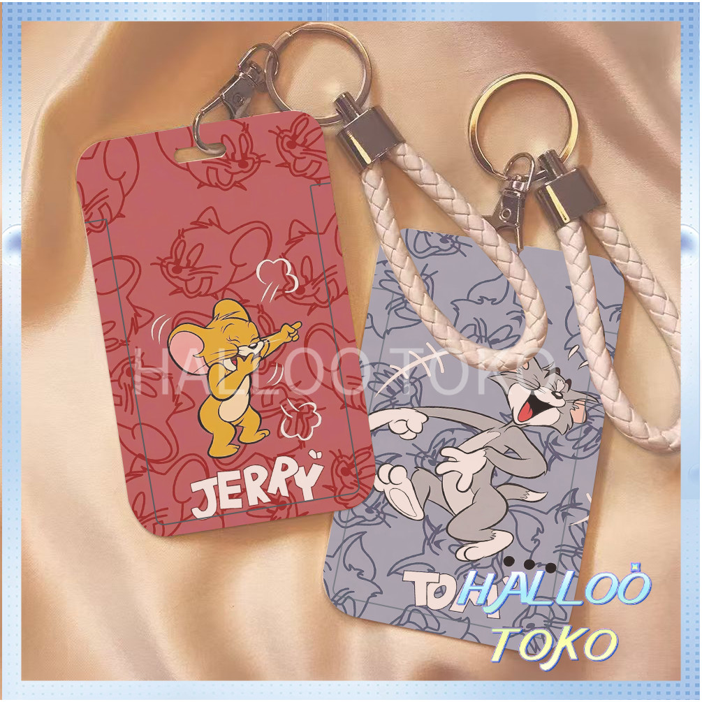 

ID CARD HOLDER MOTIF KAWAII TEMPAT KARTU PHOTOCARD PHOTO CARD Pelindung + Tali,Kucing dan tikus yang suka bermain-main