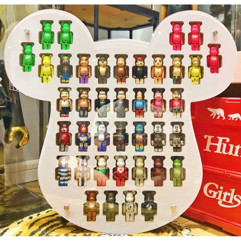 100% bearbrick wooden display box bearbrick display board