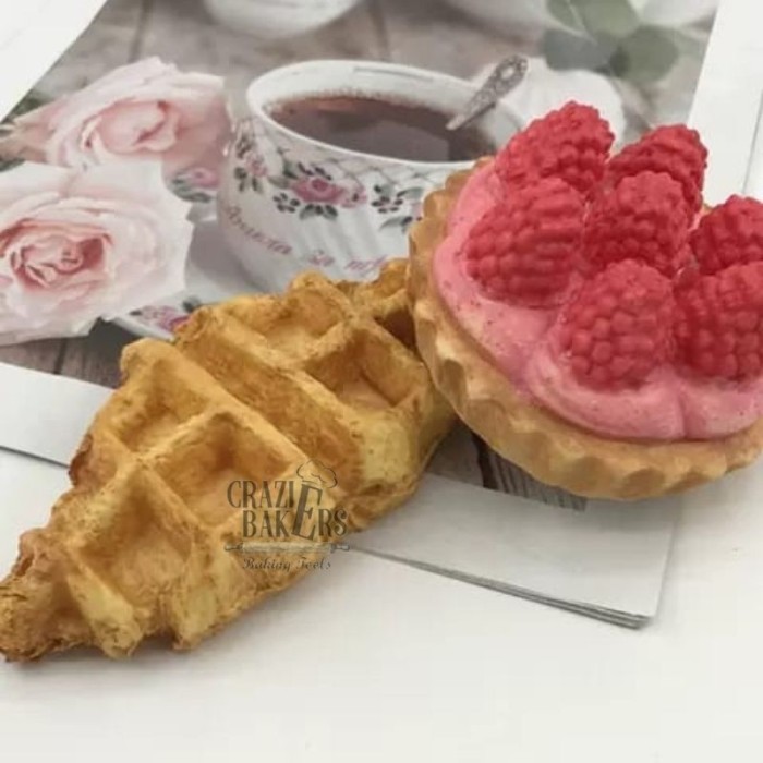 Cetakan Silikon Bentuk Kue Pastry Croffle Pie Tart Shape Mold - Pie Kecil