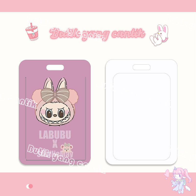 

ID CARD HOLDER，Tempat Kartu Labub Lucu, Cocok untuk Kantor/Sekolah, Kartu Pelajar/Kartu Transportasi, Kartu Akses, KTP, Flazz, Kartu Kredit Elektronik dan Uang Elektronik.