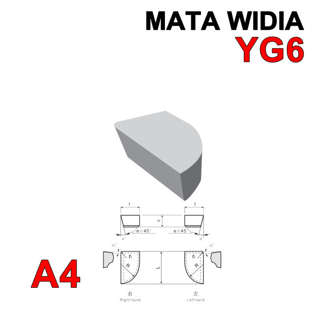 Mata Widia A420 YG6 Pahat Bubut Tip A 420  Cemented Carbide