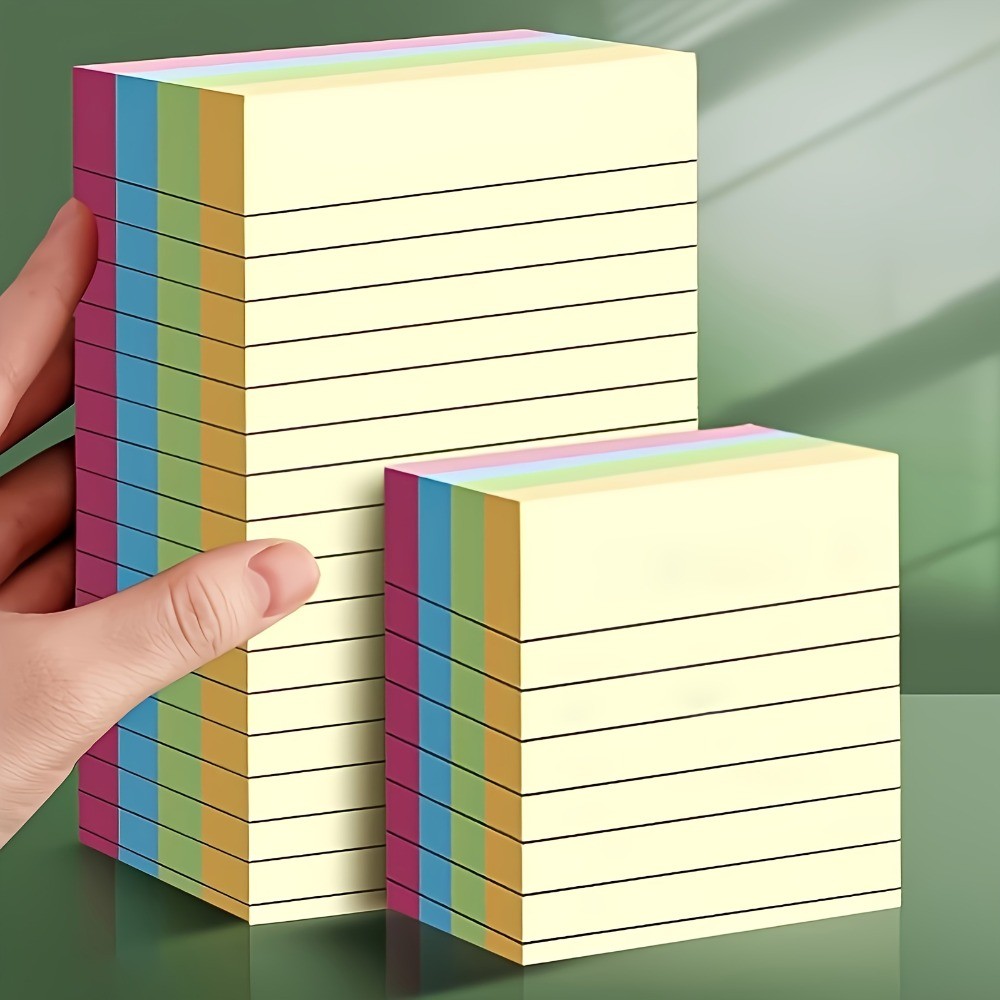 

200Sheets Scribed Sticky Notes Notepad Colorful Index Tabs Bookmark Memo Pad Page Marker Student School Stationery Office Supply