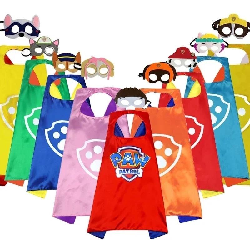 

1Set Paw Toys Set Halloween Cartoon Character Party Cosplay Cosplay Costume Patrola Kanina Mask Cloak Children's Toy