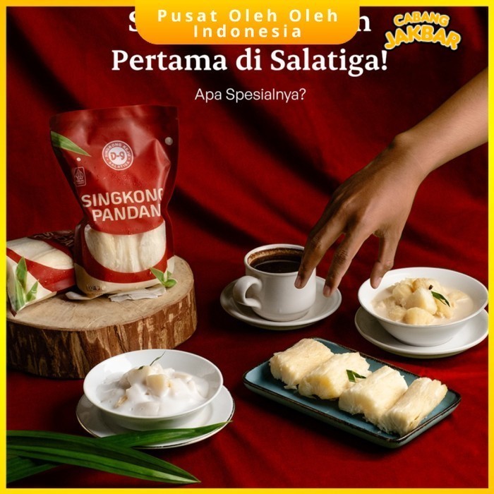

Singkong Pandan D9 d 9 D-9 Frozen Oleh Oleh Khas Salatiga Pulen JB02