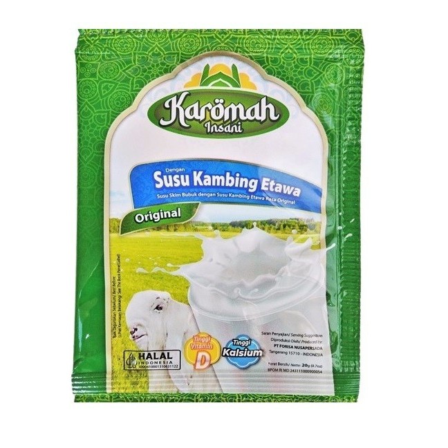 

New Item KAROMAH SUSU KAMBING ETAWA ORIGINAL SCT 20G