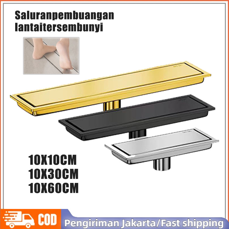 304 Stainless Steel Smart Floor Filter Samping  Anti bau/Anti kecoa/Anti nyamuk/Bukti tikus/Got Tile
