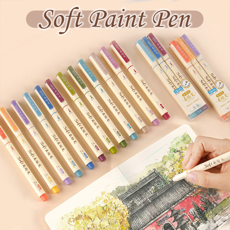 

[DOTDING] ‌Brush Lettering Pen Set Sponge Tip - Sign Pen Kaligrafi Tahan Lama dengan Desain Retro untuk Pemula/Hobi Seni‌ H375