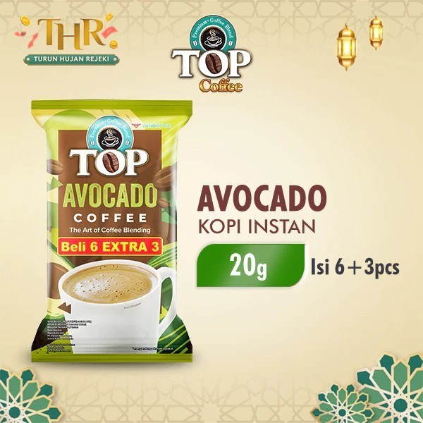 

New Item TOP AVOCADO COFFEE PACK ISI 6+3 22G
