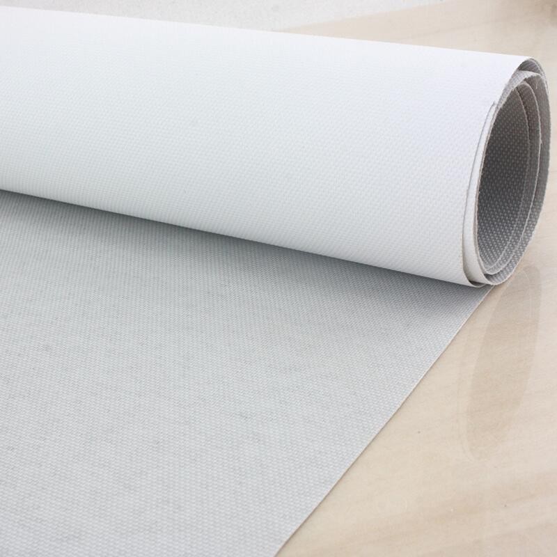

10 meters long roll, 100% polyester painting canvas roll for hand painted practice with grey back painting material