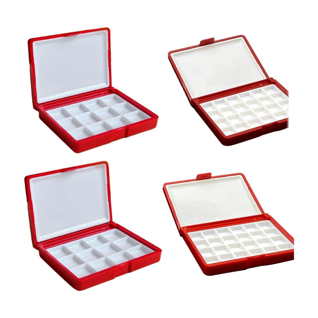 

Empty Watercolor Palette Box Painting Supplies Easy to Clean Travel Paint Case Watercolor Paint Palette Box for Artists Painters