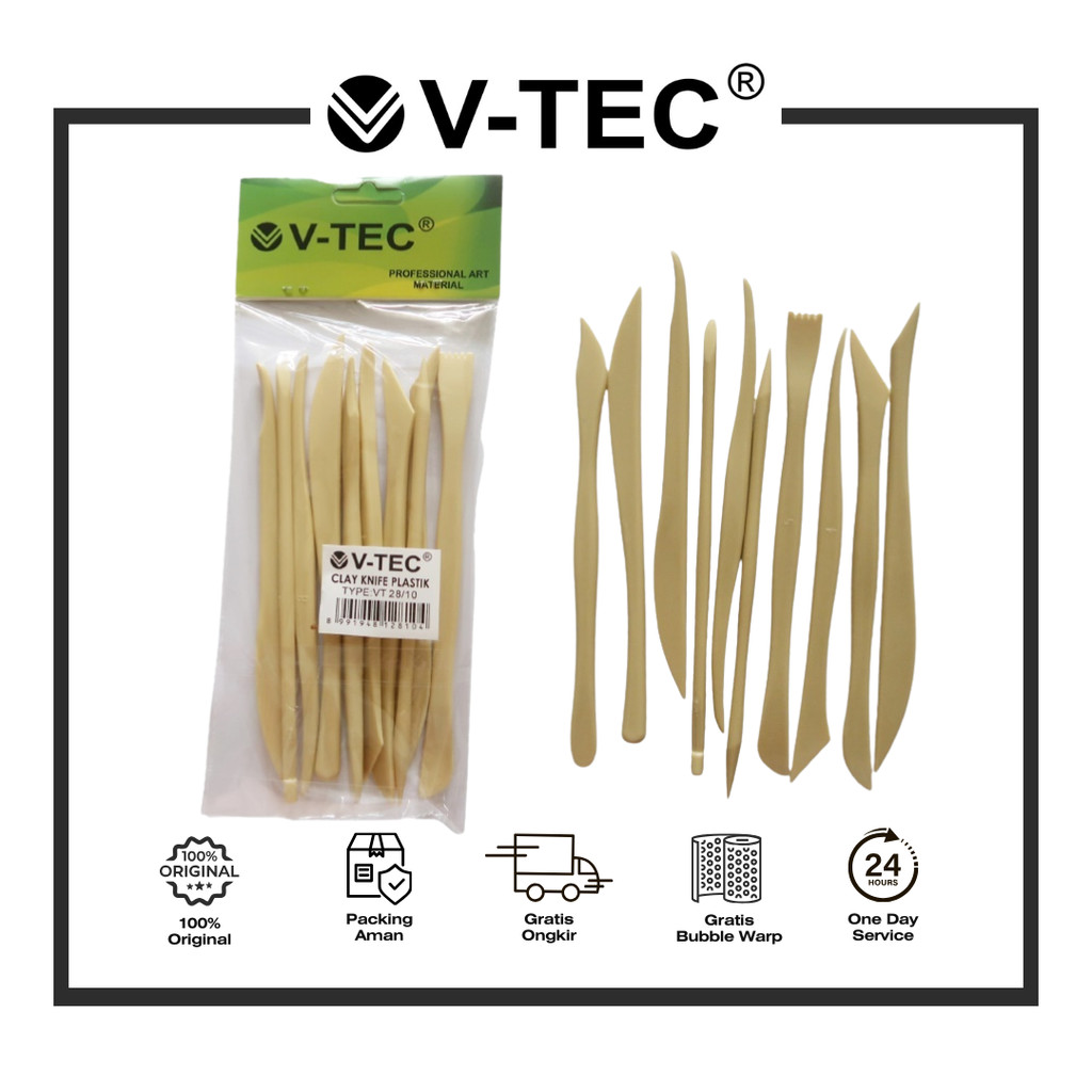 

V-TEC ALAT CLAY KNIFE CLAY TYPE VT 28A/10 PAK