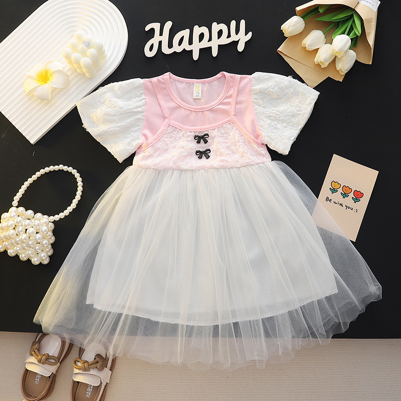 1-4 tahun gadis rok gaun musim panas gadis kecil gaun putri ulang tahun bayi perempuan asing gaun an