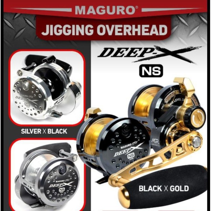 Reel jigging maguro Deep X NS 400NL 500NL 600NL 600NLP handle kiri - 500N