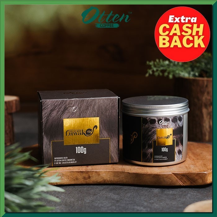 

TP Kopi Luwak Arabica 100g Giftbox - Biji / Bubuk Kopi Premium Luwak Otten Coffee - Wholebean