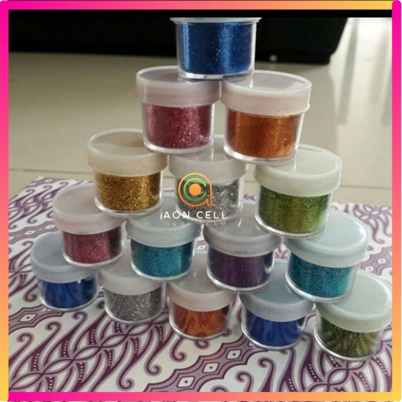 MAINAN ANAK GLITER GLITTER BUBUK BOTOL WARNA WARNI