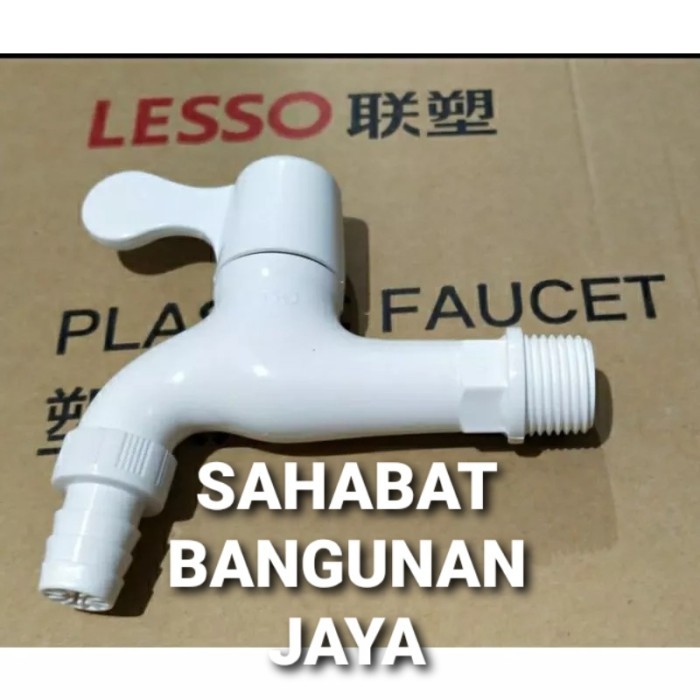 KRAN TAMAN PVC LESSO/KRAN AIR TAMAN PLASTIK LESSO ENGKOL