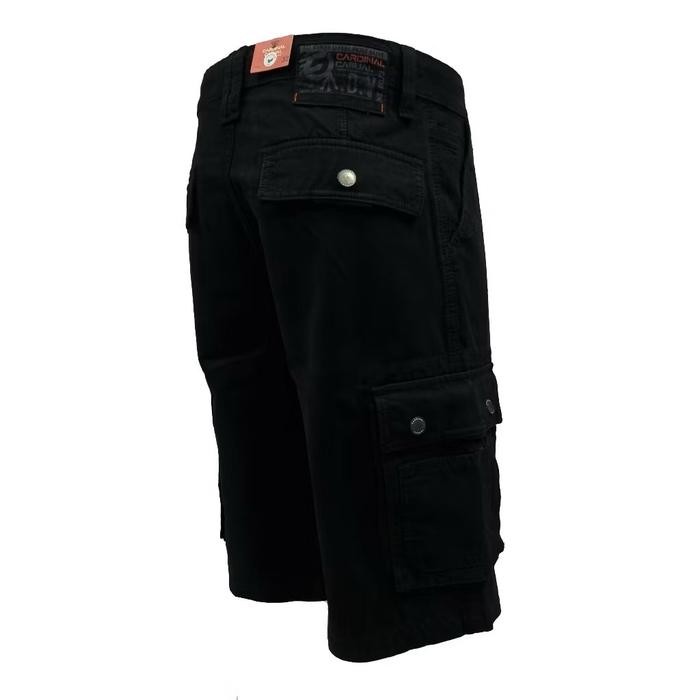 Super promo celana cardinal cargo pendek original - Hitam, 27
