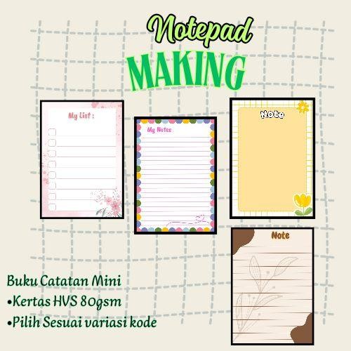 

Notepad - Buku Catatan Mini Asthetic | 4 Pcs
