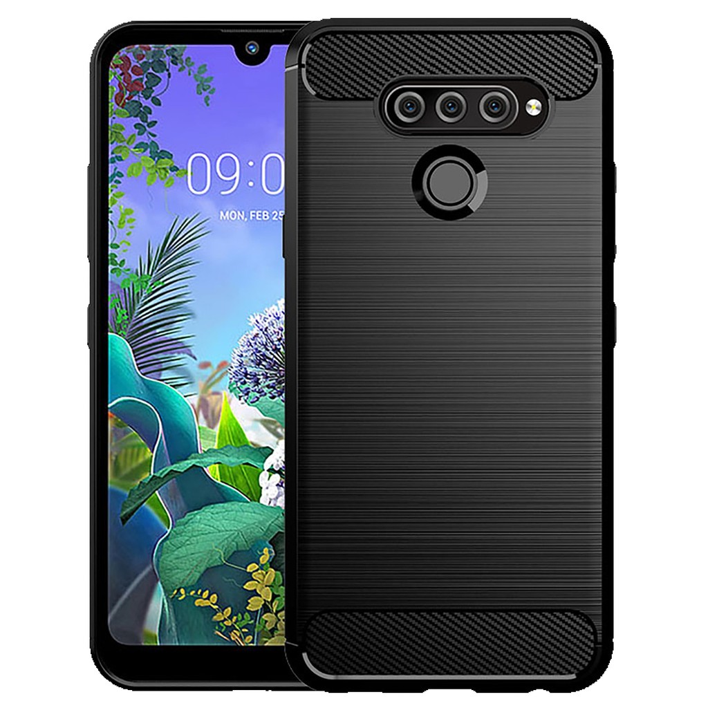 Shockproof Mobile Shell For LG Q60 Q92 Q62 Carbon Fiber Phone Cover For Lg Q9 One Q51 Q61 Q70 Anti-f