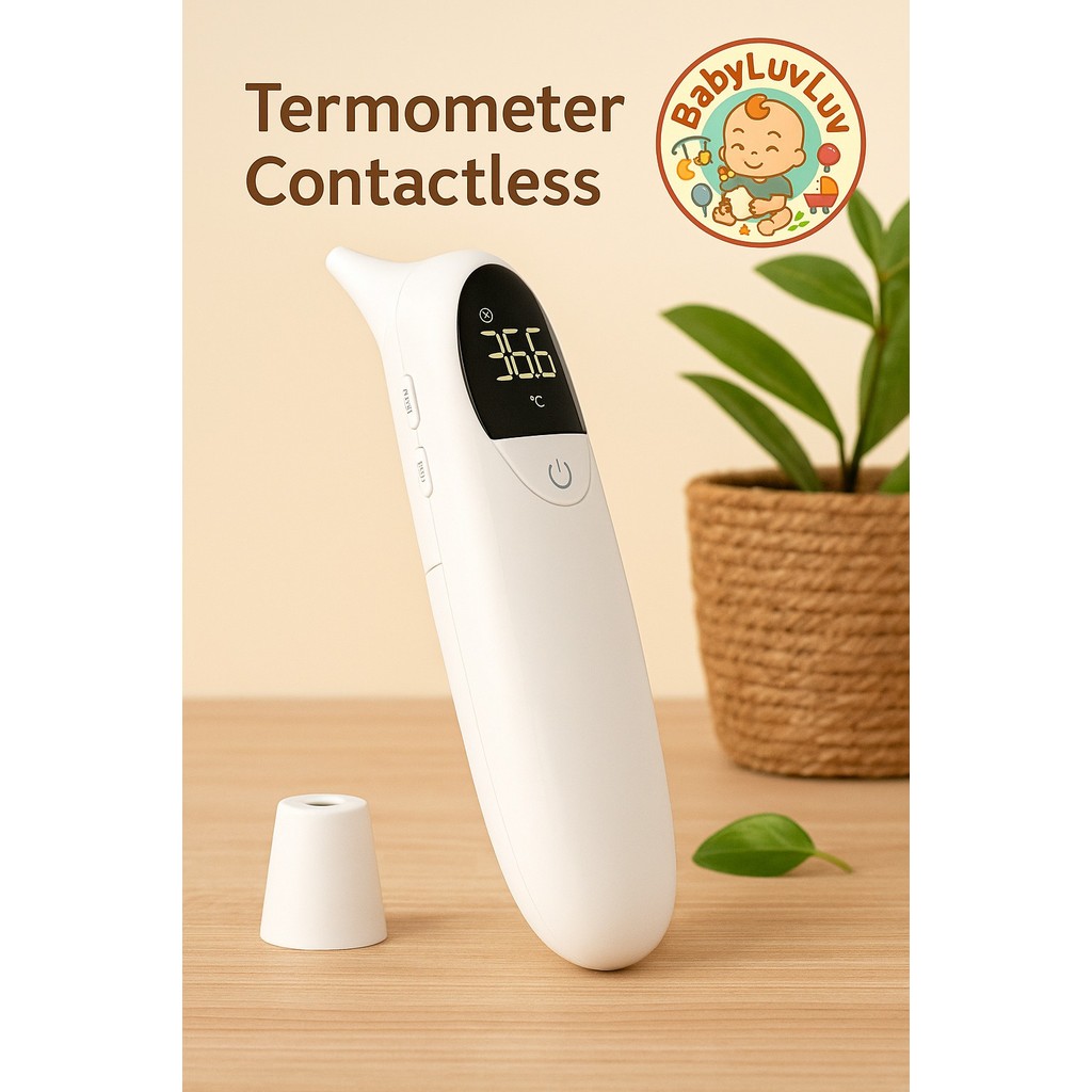 Premium Termometer alat ukur suhu anak bayi Thermometer Gun Digital Infrared Badan Dahi Telinga ok