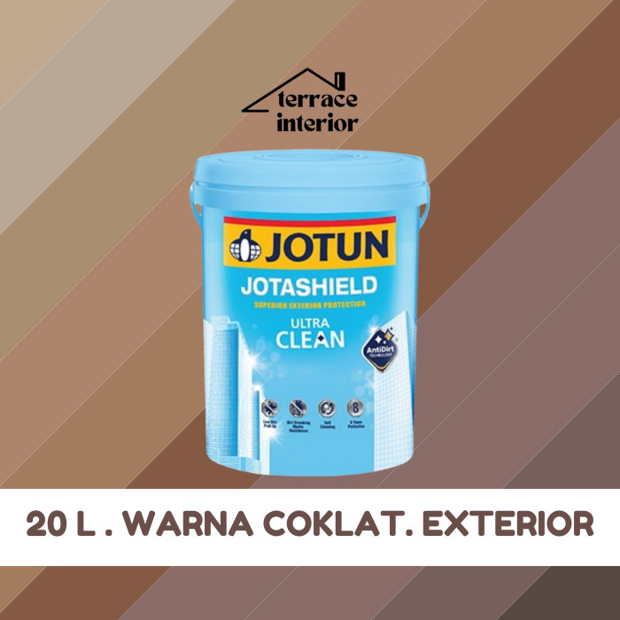 Cat Tembok Jotashield Ultra Clean Jotun warna Coklat 20 L