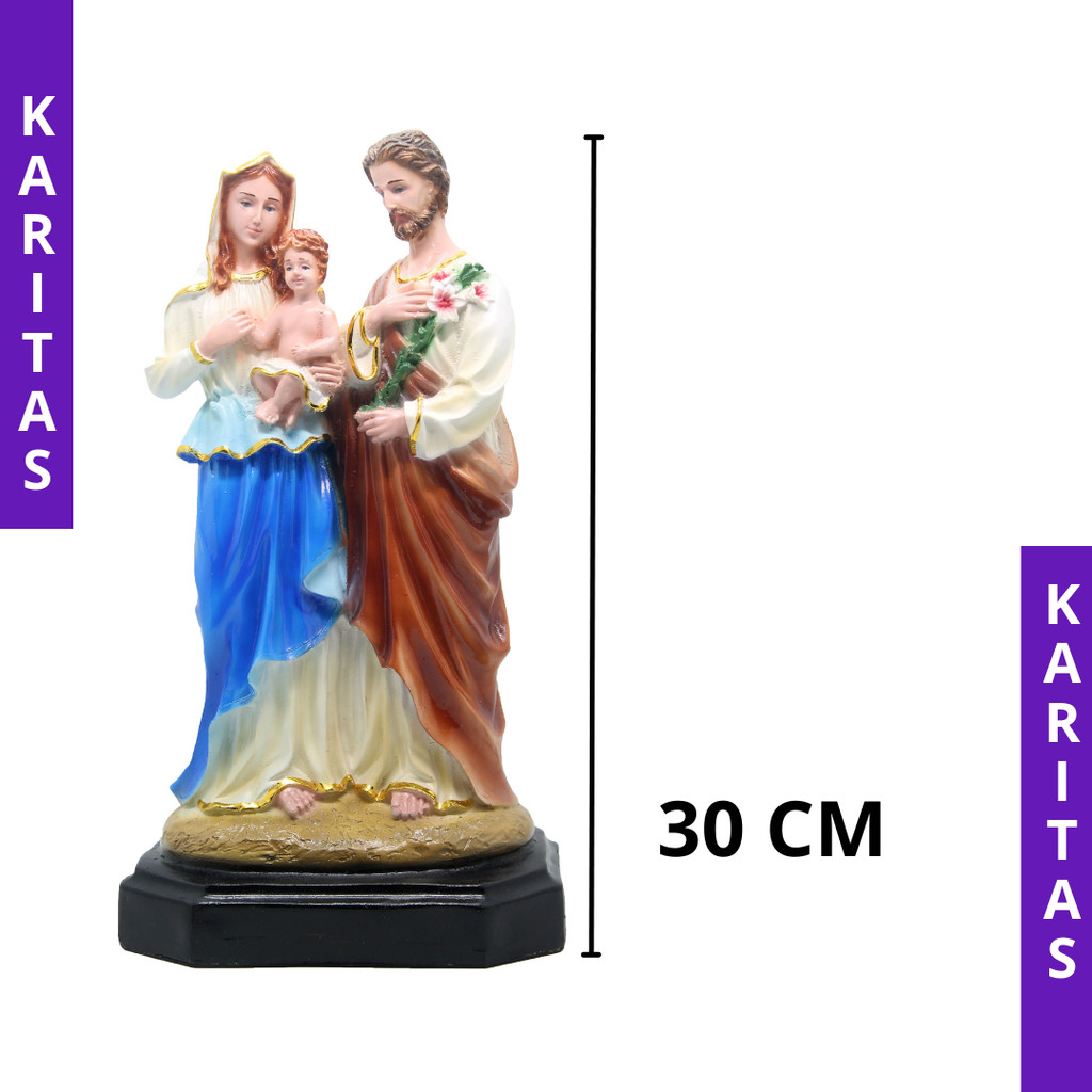 PATUNG KELUARGA KUDUS 30 CM (GENDONG) / PATUNG KATOLIK / PATUNG YESUS MARIA YOSEP / PATUNG SANTO YUS