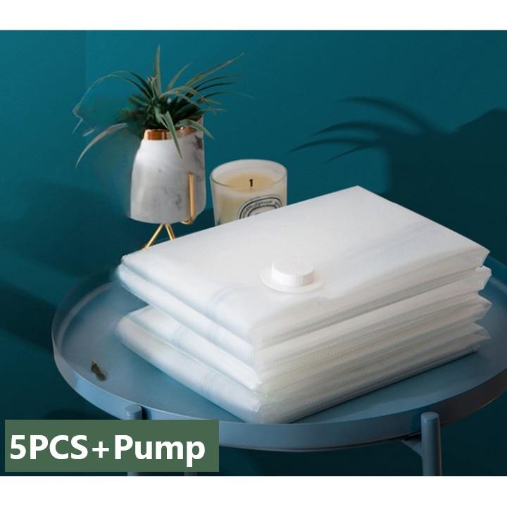 

TaffPACK Kantong Plastik Vakum Pakaian Multisize 5 PCS Electric Pump - SH5