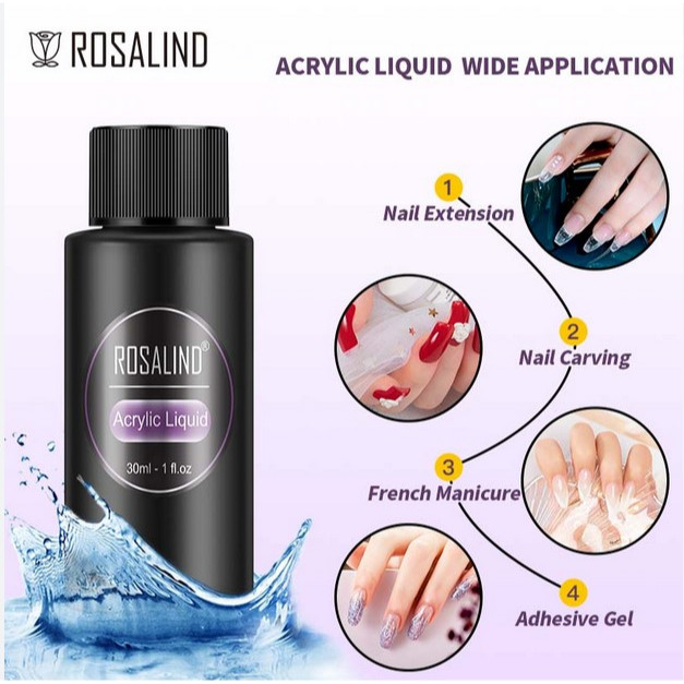 Promo Rosalind Acrylic Liquid Cairan Monomer - Pembersih kutek Gel Nail Art / UV Gel Polish Cleanser