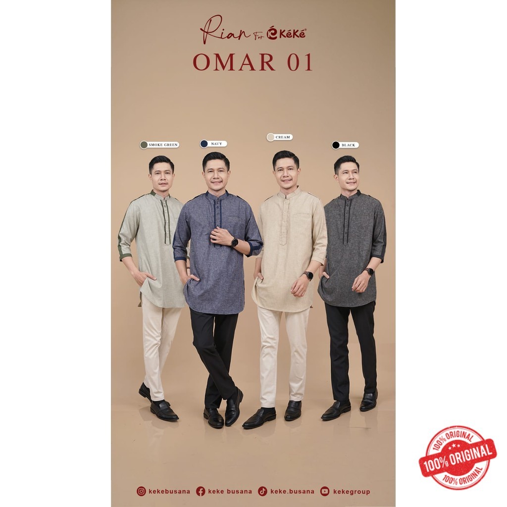 Baju Koko Pria Dewasa Kd Dl Omar 01 by Keke