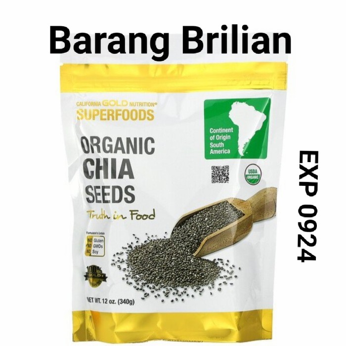 

California Gold Nutrition Organic Chia Seed 340 gram Superfoods
