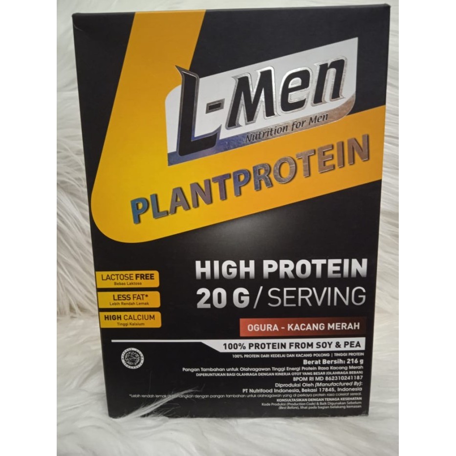 

L-Man PlantProtein High Protein Ogura-Kacang Merah 216gr