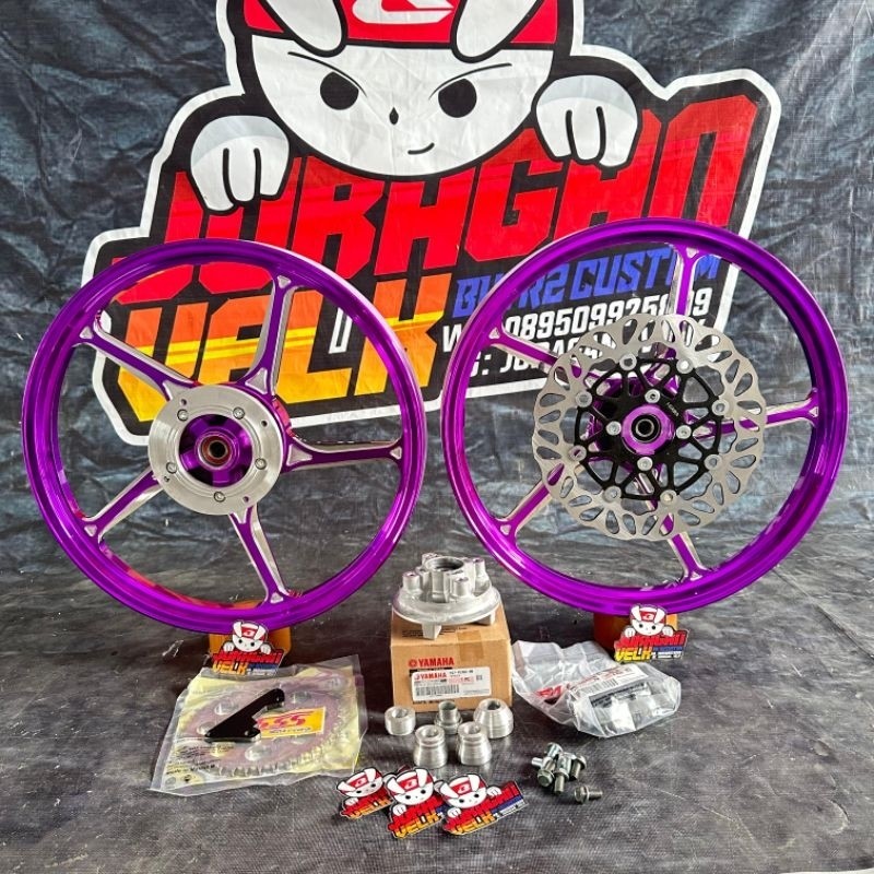 wheelset velg VND ak55 pnp crf cbr tiger klx dtracker ninja  supra 125 dd gtr sonic satria fu model 