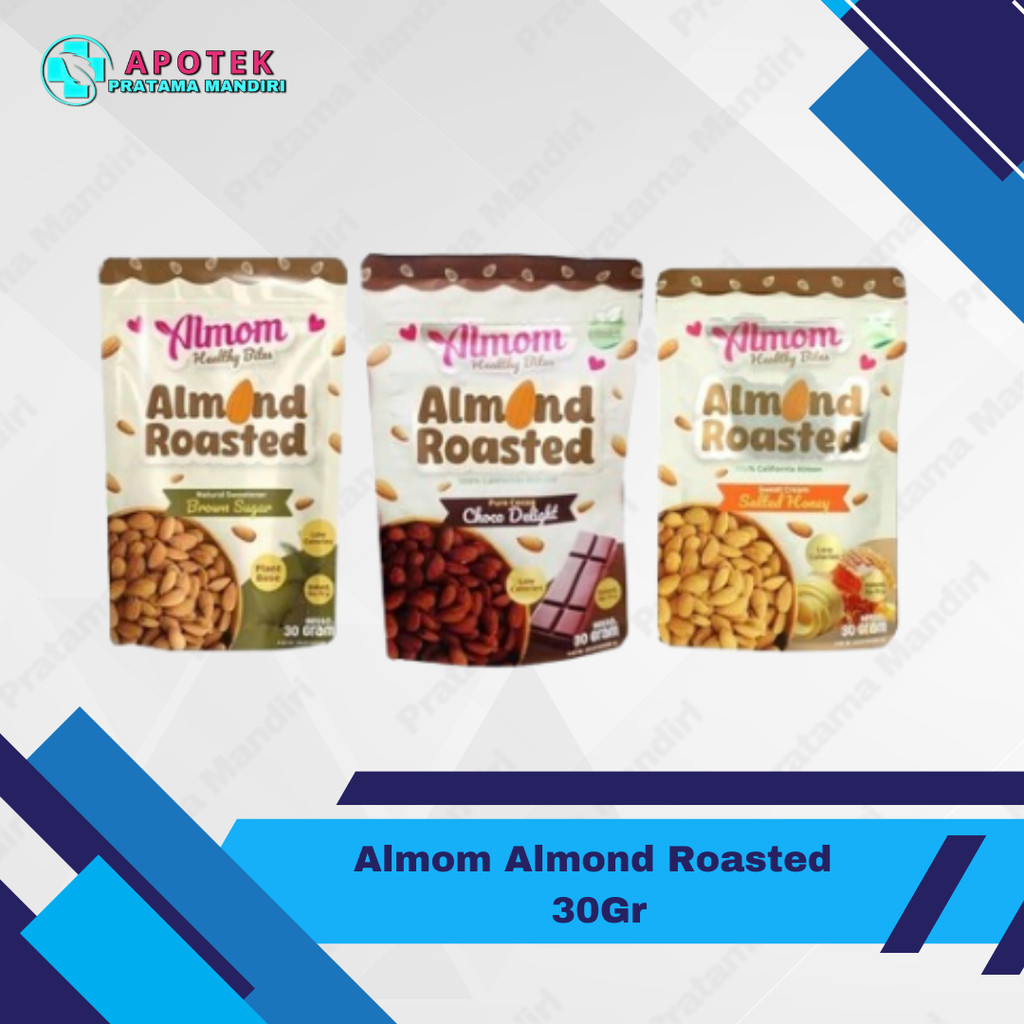 

Almom Roasted - Kacang Almond Panggang Sehat 30gr Camilan Ringan untuk Bumil & Busui Bantu Stimulasi Asi Lancar