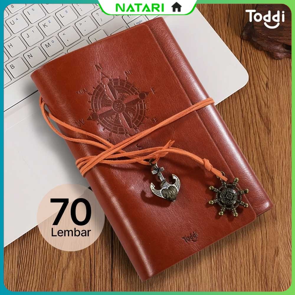 

Toddi Buku Catatan Binder Kulit Notebook Retro Pirate Compass - ZB045