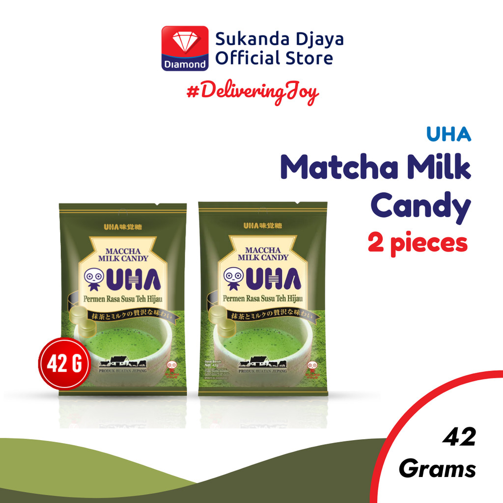 

UHA Maccha Milk Candy 42 gr Twin Package