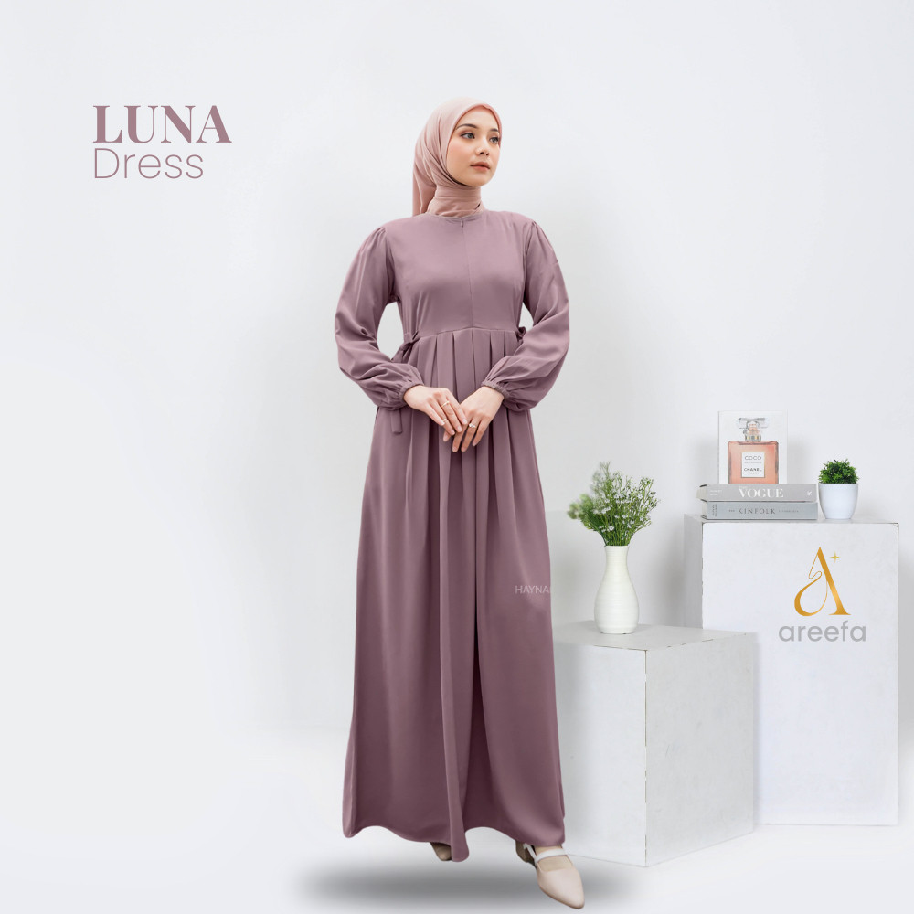 Gamis Dress Kondangan Remaja Katun Rayon Twill Premium Korea Jumbo Korean Style Aesthetic Gamis Prem