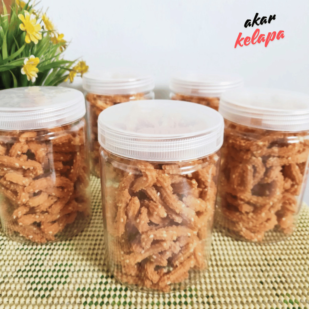 

Best seller Kue akar kelapa akar kelapa asin gurih akar kelapa 1kg akar kelapa