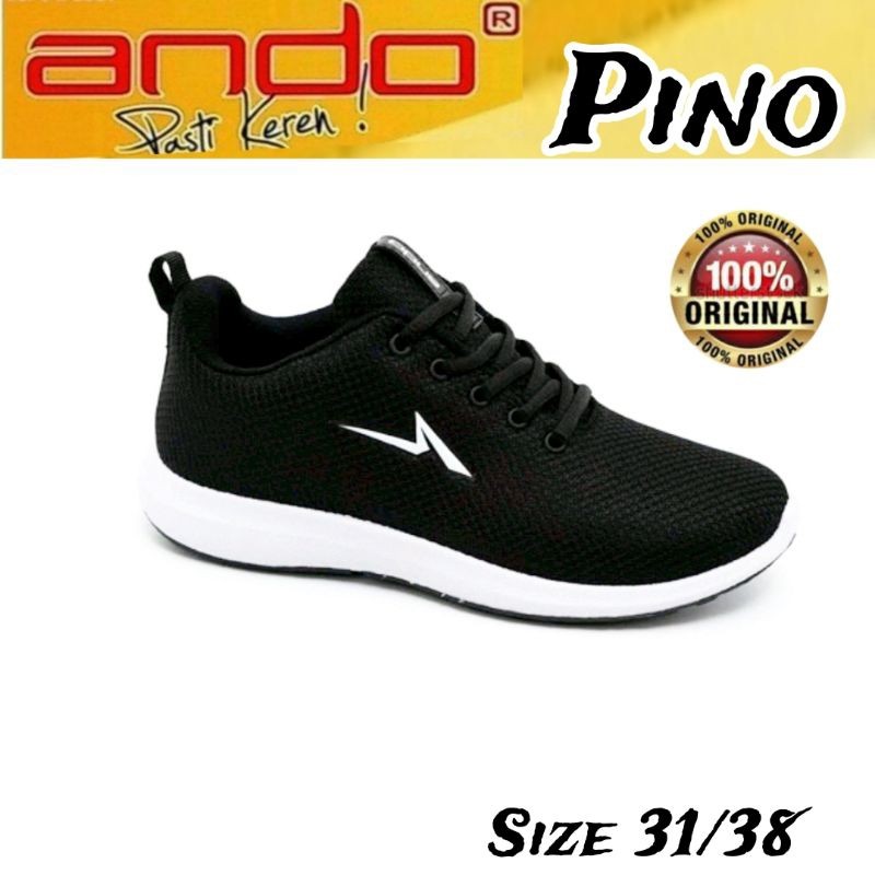 Sepatu Anak Sekolah Murah Berkualitas / ANDO Sepatu Sneakers Sekolah Anak Cewek Cowok Remaja Tanggun
