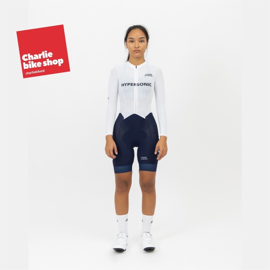 Comme Studios Women HYPERSONIC Skin Suit Long Sleeve - White