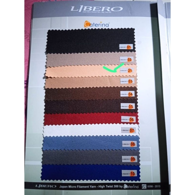 kain Caterina LIBERO by belini,bahan seragam setelan dinas