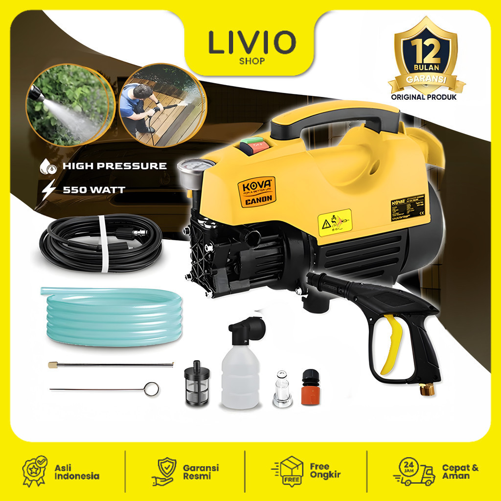 Kova Canon Jet Cleaner High Pressure Alat Steam Mesin Cuci Mobil Motor