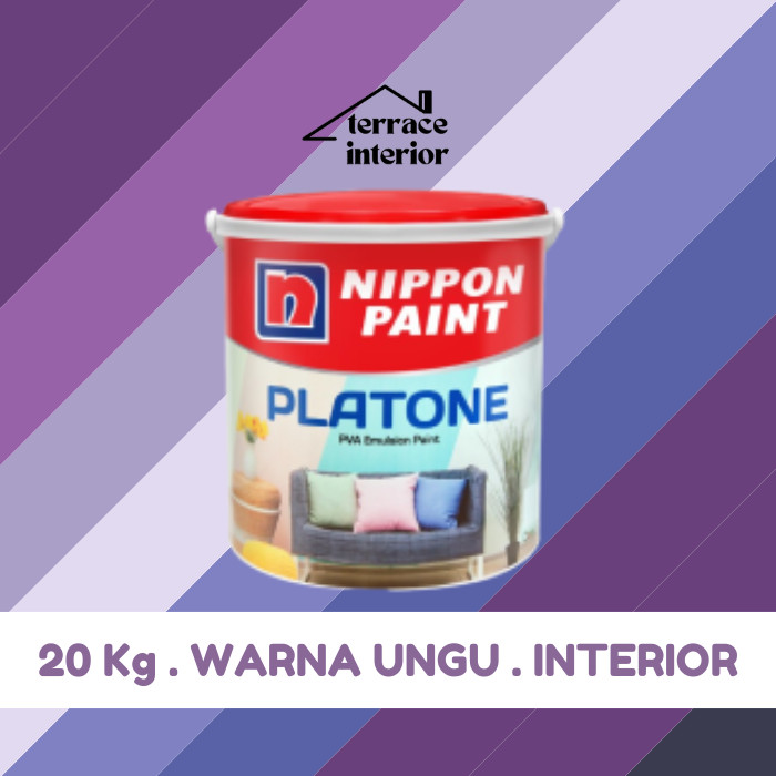 Cat Tembok Interior Nippon Paint Platone Warna Ungu 20 KG