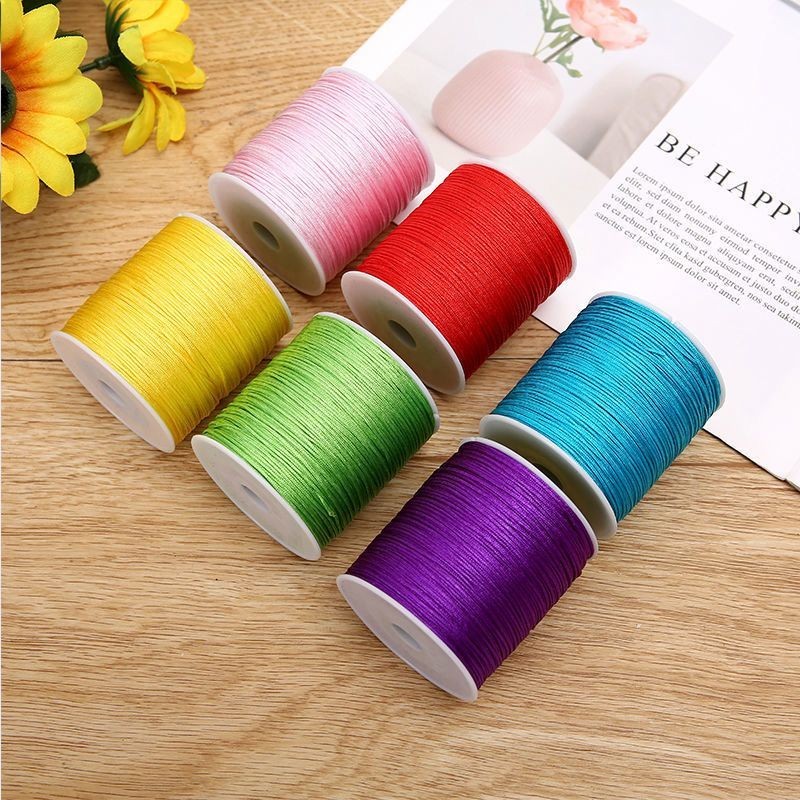 (SYQ) Tali Giok 1 Roll 20 Meter lebar 0.4mm | Bahan DIY Tali Giok | Tali Giok Strap Phone Tali Gelan