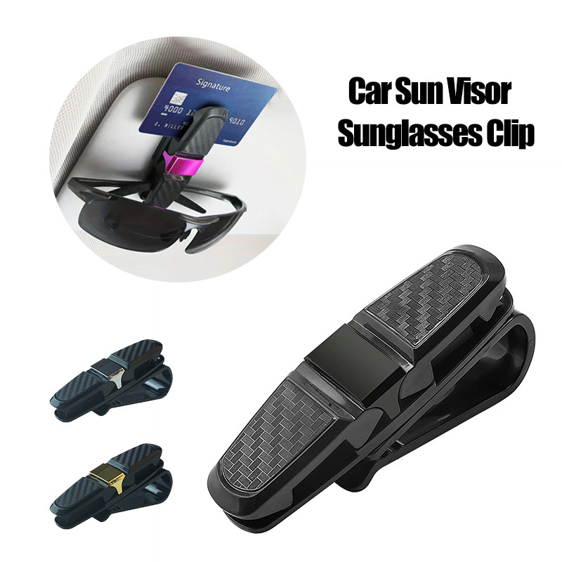Car Glasses Holder Portable Ticket Card Clamp Car Sun Visor Sunglasses Clip For Toyota Honda BMW Ben