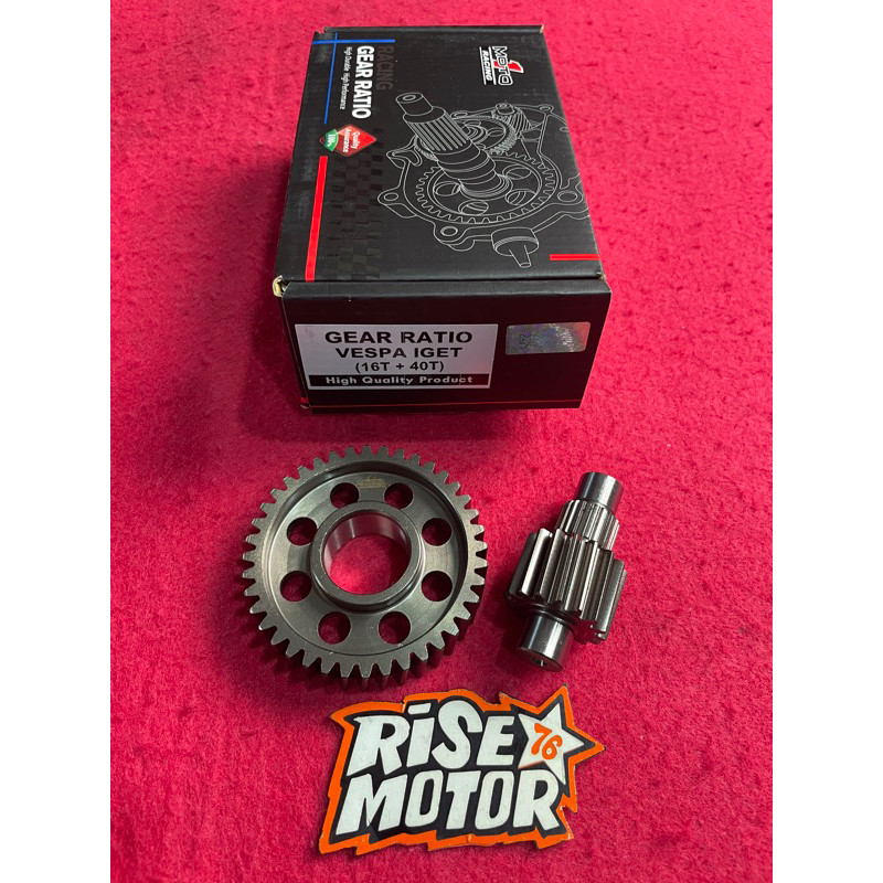 GEAR RATIO  VESPA IGET 16 40 MOTO 1
